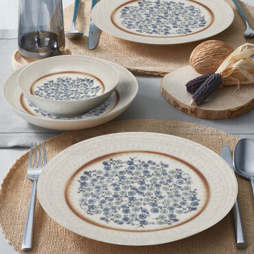 Camelia 24 Parça 6 Kişilik Bone Yemek Takımı - 22153 - GÜRAL PORSELEN
