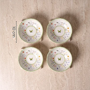 Flora 4'lü 10 cm Porselen Kase Seti - GÜRAL PORSELEN