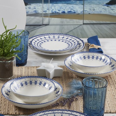 Camelia 24 Parça 6 Kişilik Bone Yemek Takımı - 1614 - GÜRAL PORSELEN