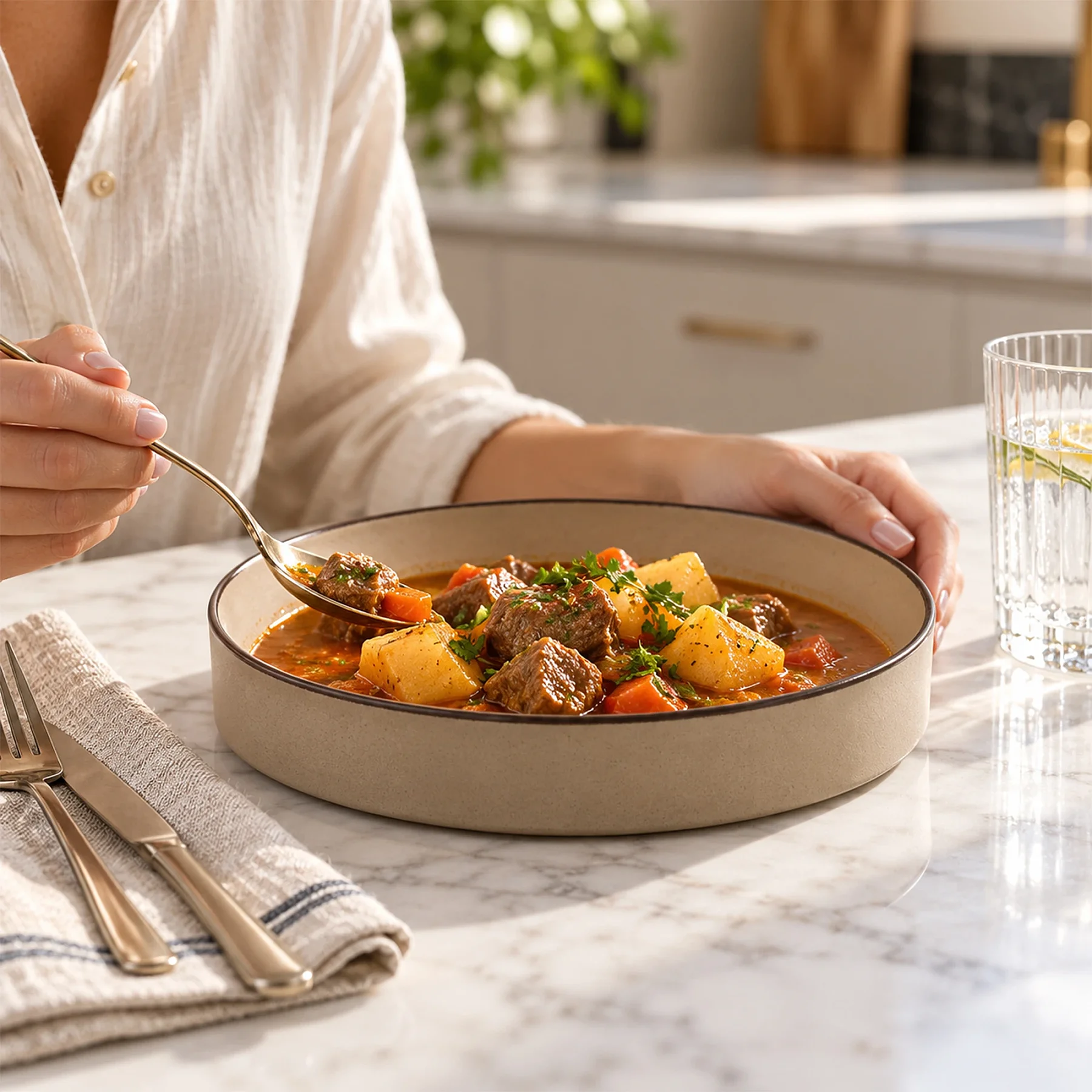 Ese 23 cm Salata Kasesi Güral Mat Bej 26b - GÜRAL PORSELEN (1)