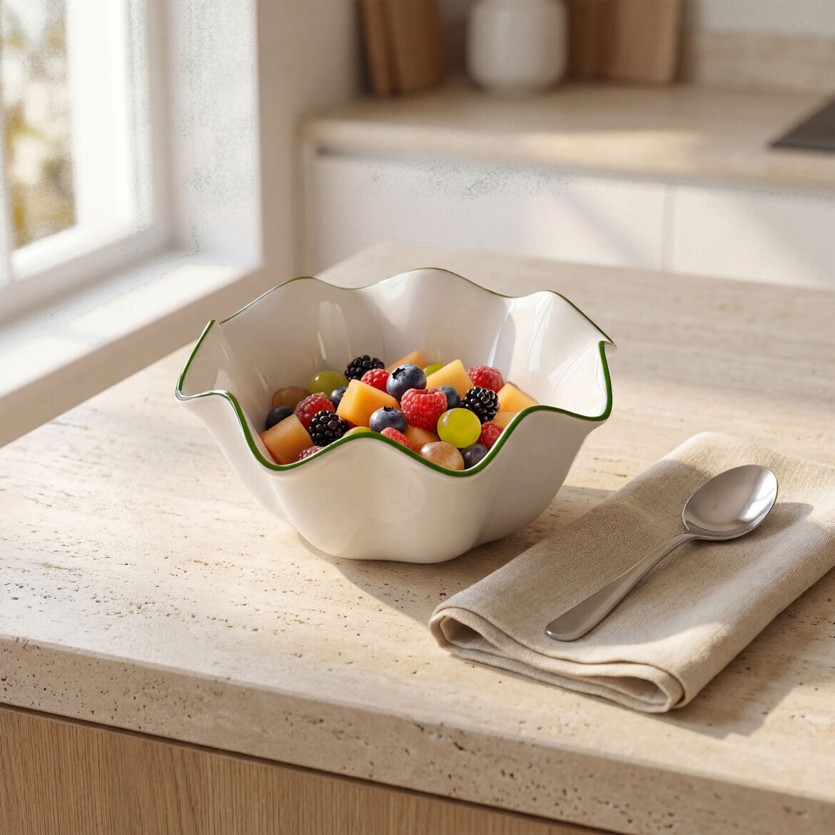 Rodos 19 Cm Salata Sunumluk Kase 30YS - GÜRAL PORSELEN (1)